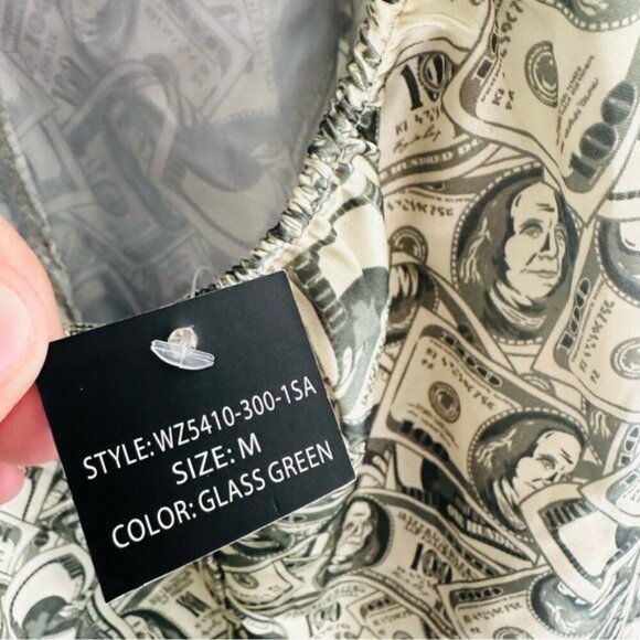 Luxe Dollar Bill Print Romper – Size M | Baddie Aesthetic Meets Y2K Attitude - Picture 7 of 11